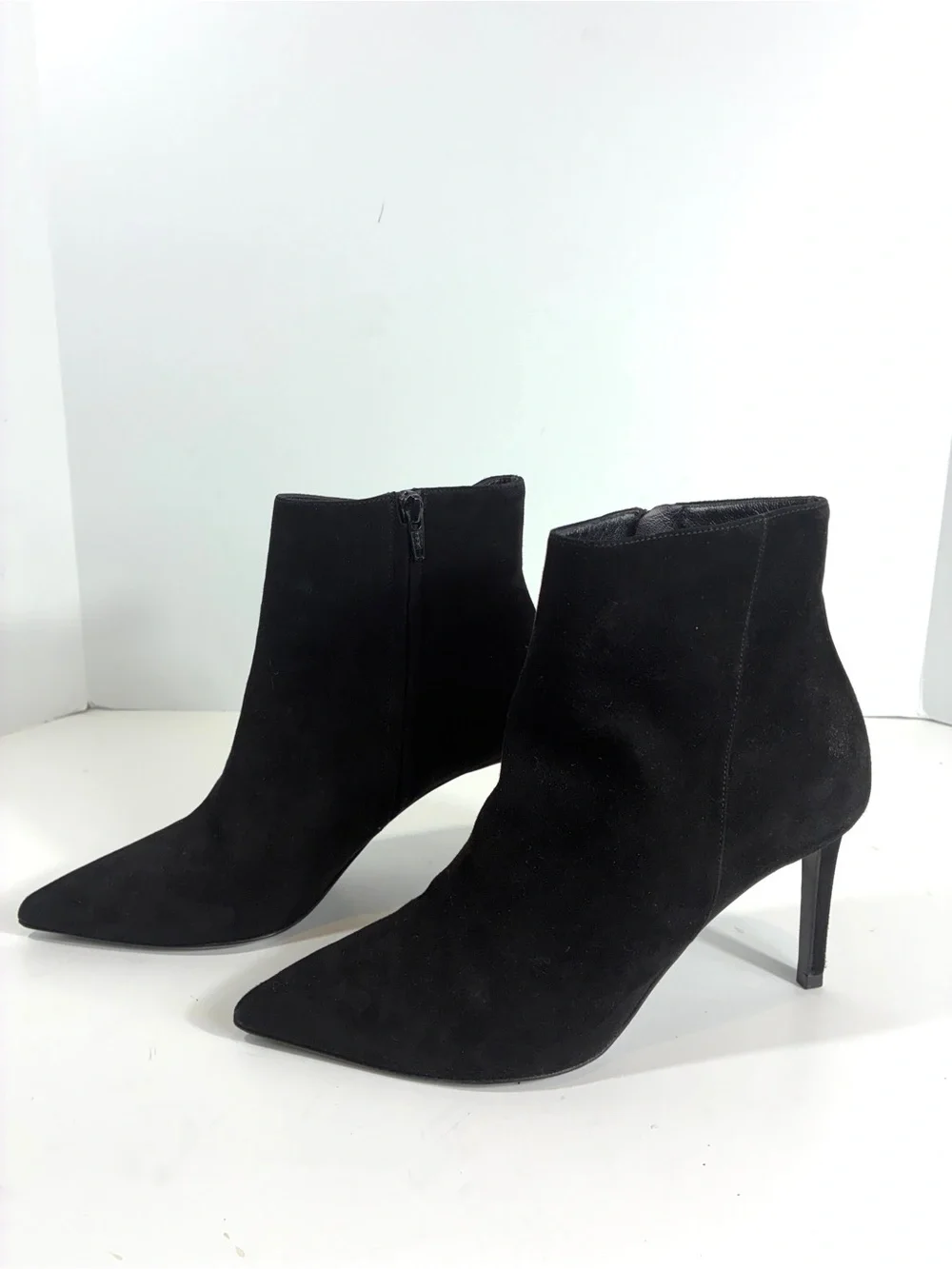 Saint Laurent Black Suede Ankle Boots Size 38.5 US 8.5